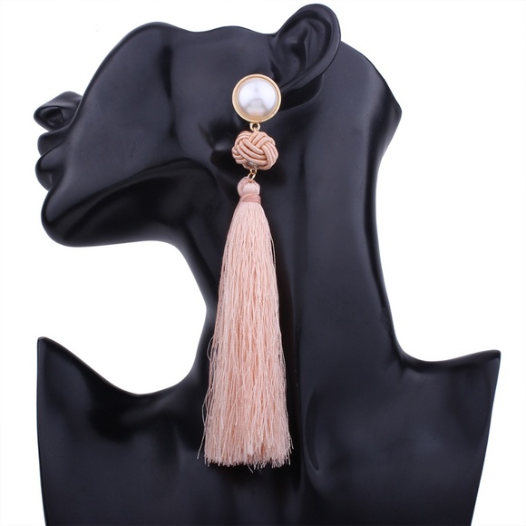 Ancient Chinese Style Pierced Earrings - Picture 2 of 2